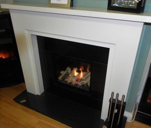 Black Gloss Gas Fire